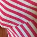 Lacoste Coral Pink/White Striped  Fitted Shirt Size 34 Or Small Photo 3