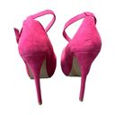 Bella Marie , hot pink, suede Mary Jane Pumps. Photo 4