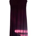 Jones Wear  Maroon Short Sleeve Midi V Neck Formal Dress Size 8 Photo 0