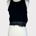 Nordstrom Lush  | Black Crochet Crop Top Vintage Y2k | Medium Photo 0