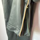 American Eagle  Track Sweatpants Low Rise Zip Green Gold Size 6 Photo 4