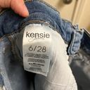 Kensie the slim straight leg high rise blue jeans denim light wash Photo 6