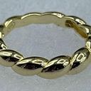 Twisted  look 14K GP sterling silver ring. New. Photo 0
