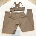 Booty By Brabants  BBB Croco Croc Skin Bra and Leggings Matching Set Tan O/S Photo 1