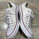 Converse All Star Low Tops Lace Up White Shoes Women’s 13 Photo 1