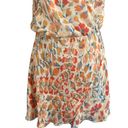 Haute Hippie Orange Blossom Silk Wrap Floral V-Neck Summer Dress Women Sz L Photo 2