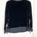 n:philanthropy  Felix Velvet Crew Sweatshirt: Velvet Black Photo 3