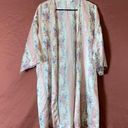 FLORAL SATIN DUSTER / HOUSE ROBE Pink Size XL Photo 0