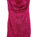 She & Sky  size Medium pink‎ sequin sparkly strapless mini dress New with Tags Photo 0