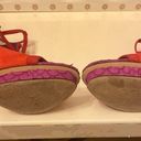 Brian Atwood  PURPLE & ORANGE STILETTO SHOES SIZE 7 Photo 2