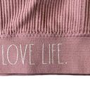 Rae Dunn Love Life women's XL dusty rose padded sports bra adjustable straps Photo 5