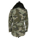 ma*rs MR &  ITALY Camouflage Print Coat with Fox Fur Collar Photo 10