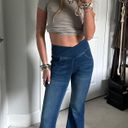 Halara Crossover Waist Sweatpant Denim Jeans Photo 0