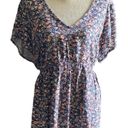 Torrid Beautiful floral babydoll tunic, short sleeves.m, cross back Photo 0