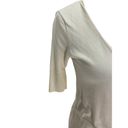 Kenneth Cole  New York Faux Wrap Sweater Cream Size S Y2K Minimalist Quiet Luxury Photo 6