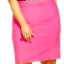 Lane Bryant NEW NWT  Plus Size Solid Bright Pink Ponte Knit Straight Pencil Skirt Photo 1