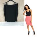 Bar III  Solid Black Ribbed-Knit Stretchy Pencil Skirt NWT Size XXL Photo 1