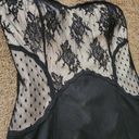 White House | Black Market Vintage 90's! Black Lace/Tulle Strapless Dress, Women's 10 Photo 3