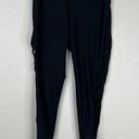 Bally Total Fitness  Legging Size Small Black Mid Calf Crop Cut Out Workout Yoga Photo 0