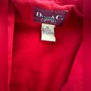 Denim & Co Vintage  Red Denim Vest Women Size 1x Retro Button Up Tie Pockets Photo 1