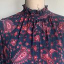 Rebecca Taylor La Vie  Madeleine Drop Waist Paisley Dress Size Small Photo 6