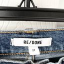 RE/DONE  The 70s Ultra High Rise Stove Pipe Denim Jeans 27 Medium 3 Blue Wash Photo 3