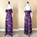 Charlotte Russe  | Plum Purple Floral Maxi Dress Sz M Photo 2