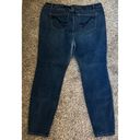 Lane Bryant  Womens Size 18 Skinny Genius Fit Jeans Dark Wash Denim Photo 7