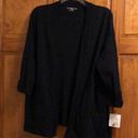 Croft & Barrow NWT  Black Blazer Cardigan 2X Photo 0