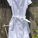 J.Crew NEW  White Cotton Shirt Dress M Photo 0