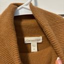 Garnet Hill  Essential Cashmere Turtleneck Sweater Brown Photo 3