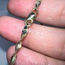 Twisted Vintage IBB 925 Italy  Two Tone Silver Bracelet Photo 2