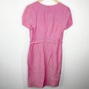 David Meister  Pink Short Sleeve Square Neck Sheath Dress Women's Size 6 Photo 1