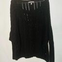 Juicy Couture Vintage  Black Long Sleeve Crewneck Cable Knit Sweater size Medium Photo 0