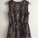 Banana Republic  Pleated Front Floral Boat Neck Tank Top Lined Purple Womens XS Photo 4