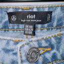 Missguided  Riot Light Wash Denim High Rise Straight Leg Mom Jean size US 10 Photo 3