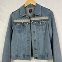 Boom Boom Jeans  Denim Jacket 5-Button Front 2 Pockets Size S Photo 0