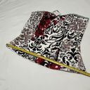 White House | Black Market  Sz 10 Bustier Top NWT White / Black Red Flowers Floral Photo 4