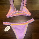 Crochet Two Piece Bikini Purple Photo 1