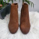 Chocolat Blu  Brown Haaz Suede Sling Chunky Heel Shoe Booties 8.5 Photo 1