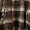 Free People Woodstock Brushed Plaid Poncho Cape Auburn Combo Brown One Size NWT Photo 2