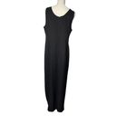 Alexis Vintage 80s 90s  Womens 2 pc Black Long Tuxedo Dress with Jacket Size L Photo 7