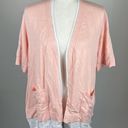 Isaac Mizrahi  Elbow Sleeves Layered Cardigan with Pockets Size Large Photo 0