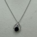 Onyx Vintage de sterling black  delicate necklace Photo 0