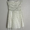 Delia’s Y2K Tulle Polka Dot White Black Strapless Mini Dresss 7 Size undefined Photo 5