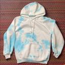 SheIn BLUE TIE DYE PULLOVER HOODIE Photo 1