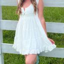 Peach Love White Mini dress Photo 1