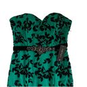 City Triangles  Green Black Strapless Mermaid Formal Gown Dress Size 9 Junior NEW Photo 7