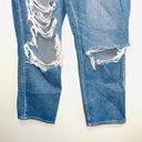 American Eagle Light Wash Ripped Highest Rise 90’s Boyfriend Jeans Photo 4