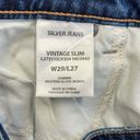 Silver Jeans  Co. NWT Indigo Two-Tone Vintage Slim Jeans Size 29 Photo 7